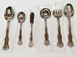 6 Pcs NEW Hostess Serving Set VICTORIA Reed &amp; Barton Select 18/10 Stainless - $67.32