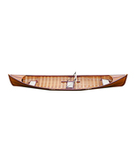 Old Modern Handicrafts Traditional Wooden Red Cedar Canoe With Ribs - $5,033.16