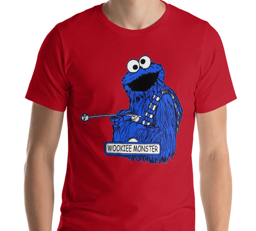 Cookie Wookie Star Wars Sesame Monster Men's & Women's Unisex T Shirt, Shirt