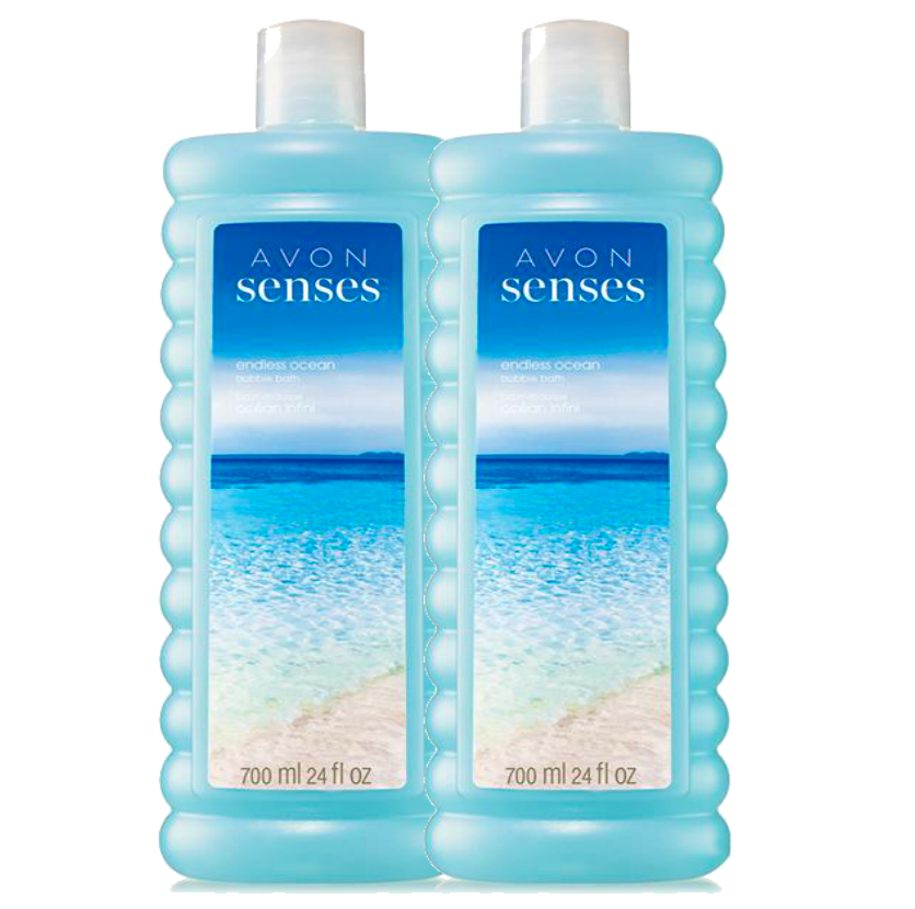 Primary image for Avon Senses Endless Ocean - 1 Set of 2 - 24.0 Fluid Ounces Bubble Bath
