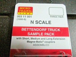Micro-Trains Stock # 00311001 Bettendorf Truck Sample Pack Short, Medium, Long image 2