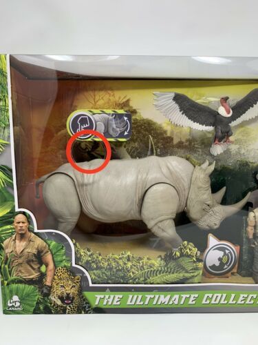 Jumanji THE ULTIMATE COLLECTION RHINO WOLF VULTUR JEEP Figure Set [with ...