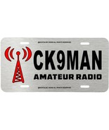 AMATEUR RADIO ASSORTED COLORS CUSTOM CALL SIGN LICENSE PLATE CAR TAG BRU... - $8.99