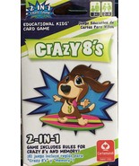 Crazy Eights Kids Card Game - 2 in 1 Crazy Eights/Memory - New - $5.99