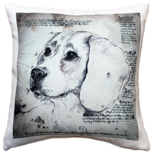 Beagle 17x17 Dog Pillow, Complete with Pillow Insert - $52.45