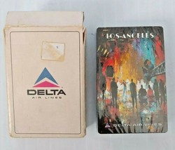 Vintage Delta Airlines Playing Cards Deck Los Angeles - $13.93