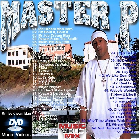 Master P Music Video Collection DVD 55 Videos Ice Cream ...