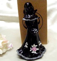 3704 Fenton Pink Rose on Ebony Black Bridesmaid Doll - $95.00