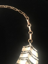 Vintage 60s Segmented Gold Spine Choker Necklace image 3