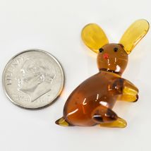 Handmade Brown Kangaroo Tiny Miniature Micro Mini Lampworking Glass Figurine image 6