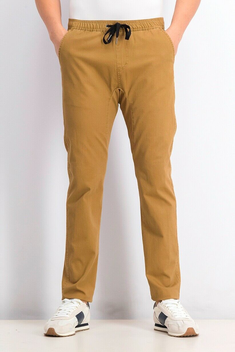 Pacific & Park TOBACCO Core Twill Slim Fit Jogger Pants, US Small