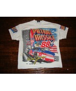 Vintage 90's Dale Jarrett Nascar Racing Ford Patriot All Over Print T Shirt XL  - $89.09