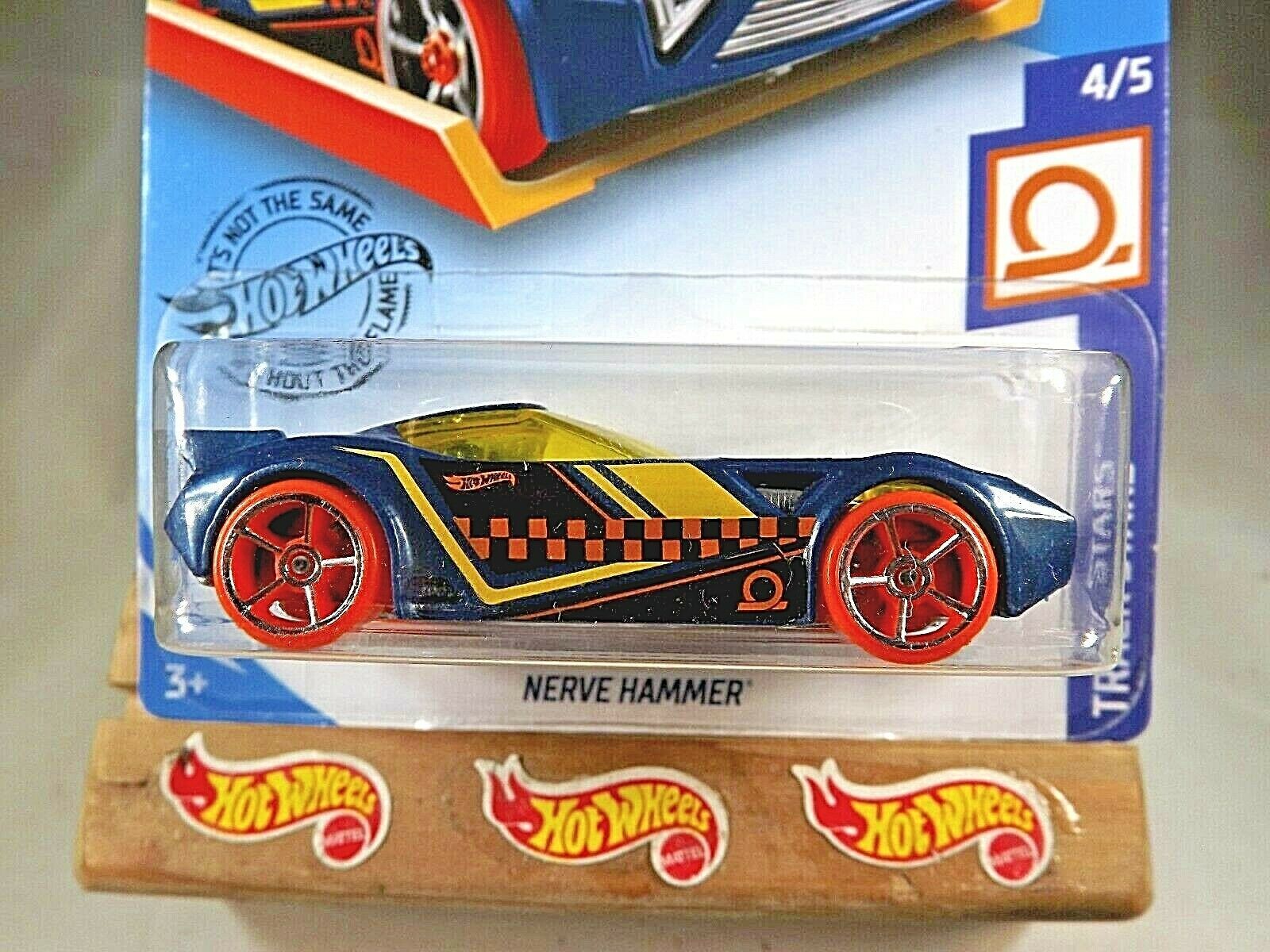 2020 Hot Wheels 100 Track Stars 4 5 Nerve Hammer Dark Blue W Orange