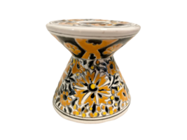 RARE Handmade Vintage Nassos Keramik Deer Candle Holder Greece Signed image 3