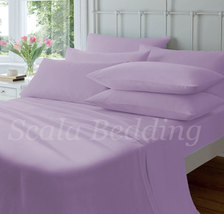 15 &quot; Pocket Lavender Sheet Set Egyptian Cotton Bedding 600 TC choose Size - $64.99+