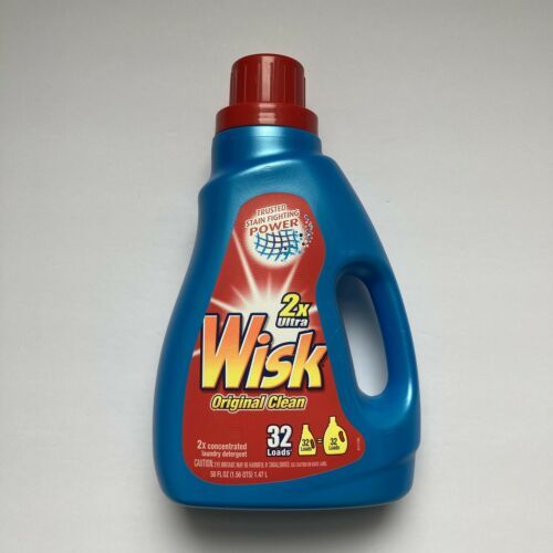 Wisk 2x Ultra Original Clean Scent Laundry Detergent 50oz 32 Loads Non