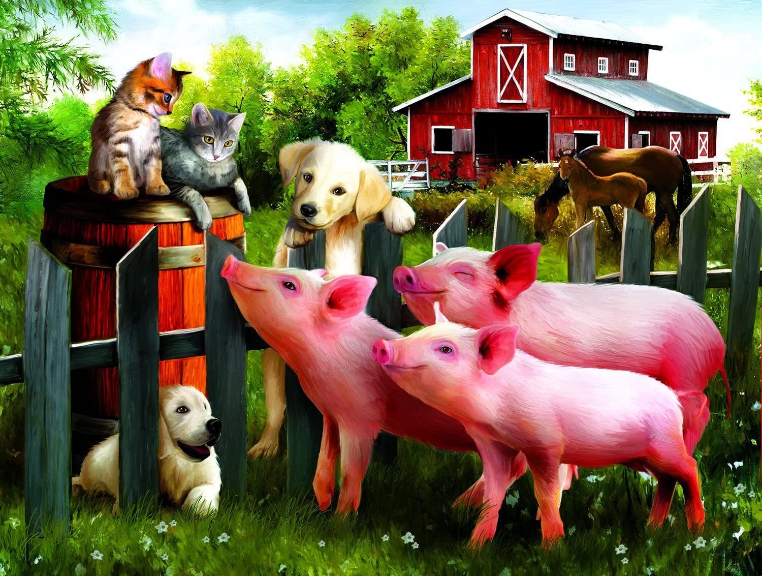 pig farm jigsaw puzzle