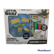 Star Wars Mandalorian The Child Journal Activity Set Stickers Markers Ba... - $7.37