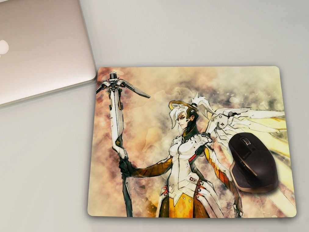 Overwatch Mouse pad Large Gaming Mercy Mousepad 38x48cm Keyboard Desk