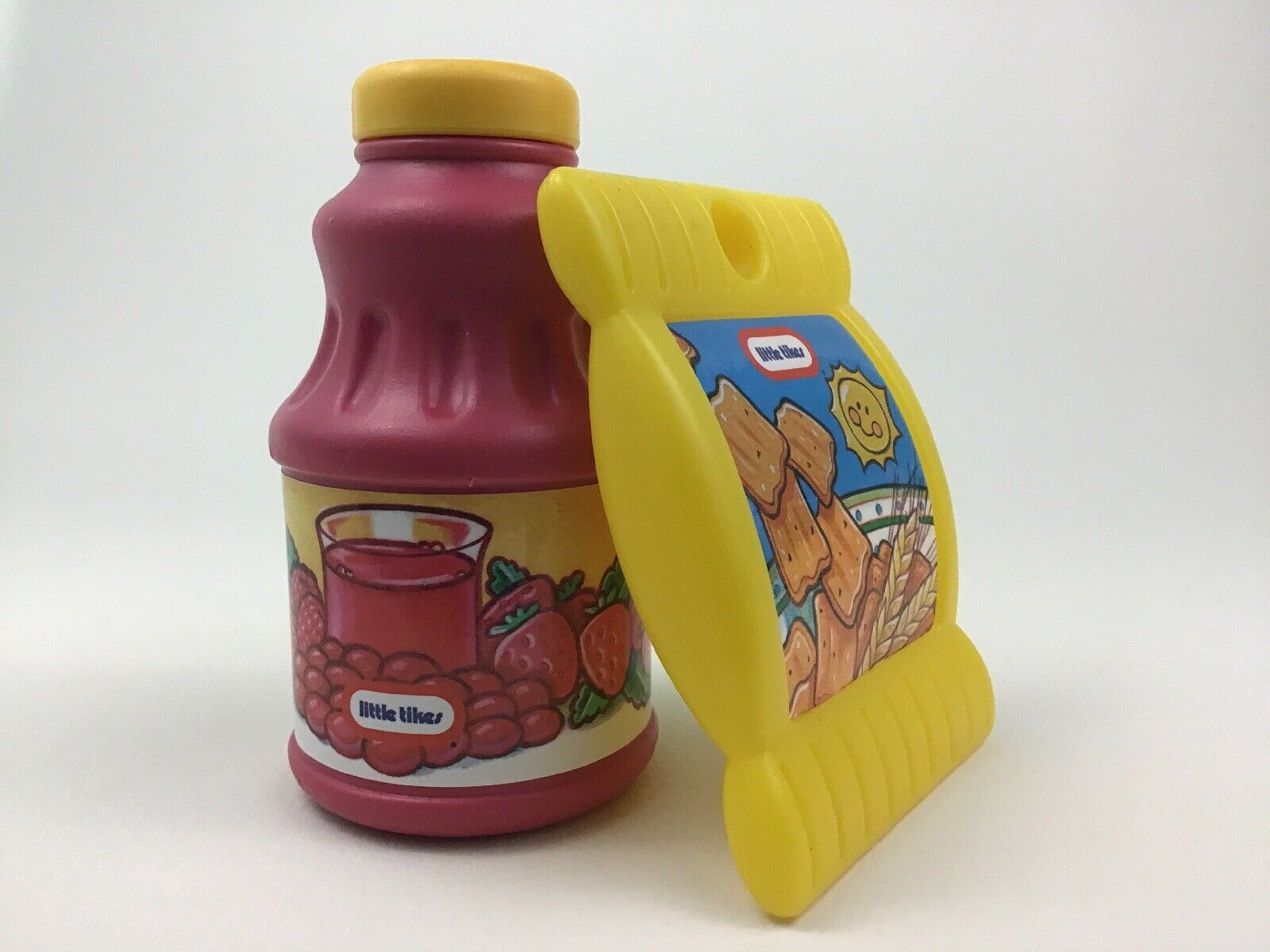 Little Tikes Food Chips and Berry Juice Toys 2pc Lot Pretend Play Vintage 90s Child Size