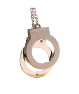 Stainless Steel Handcuff Necklace Anti-Tarnish HandCuff Pendant Jewelry 339 - $10.76