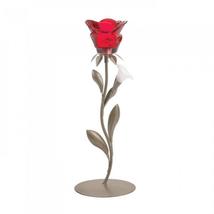 Romantic Single Red Rose Candleholder - £16.62 GBP