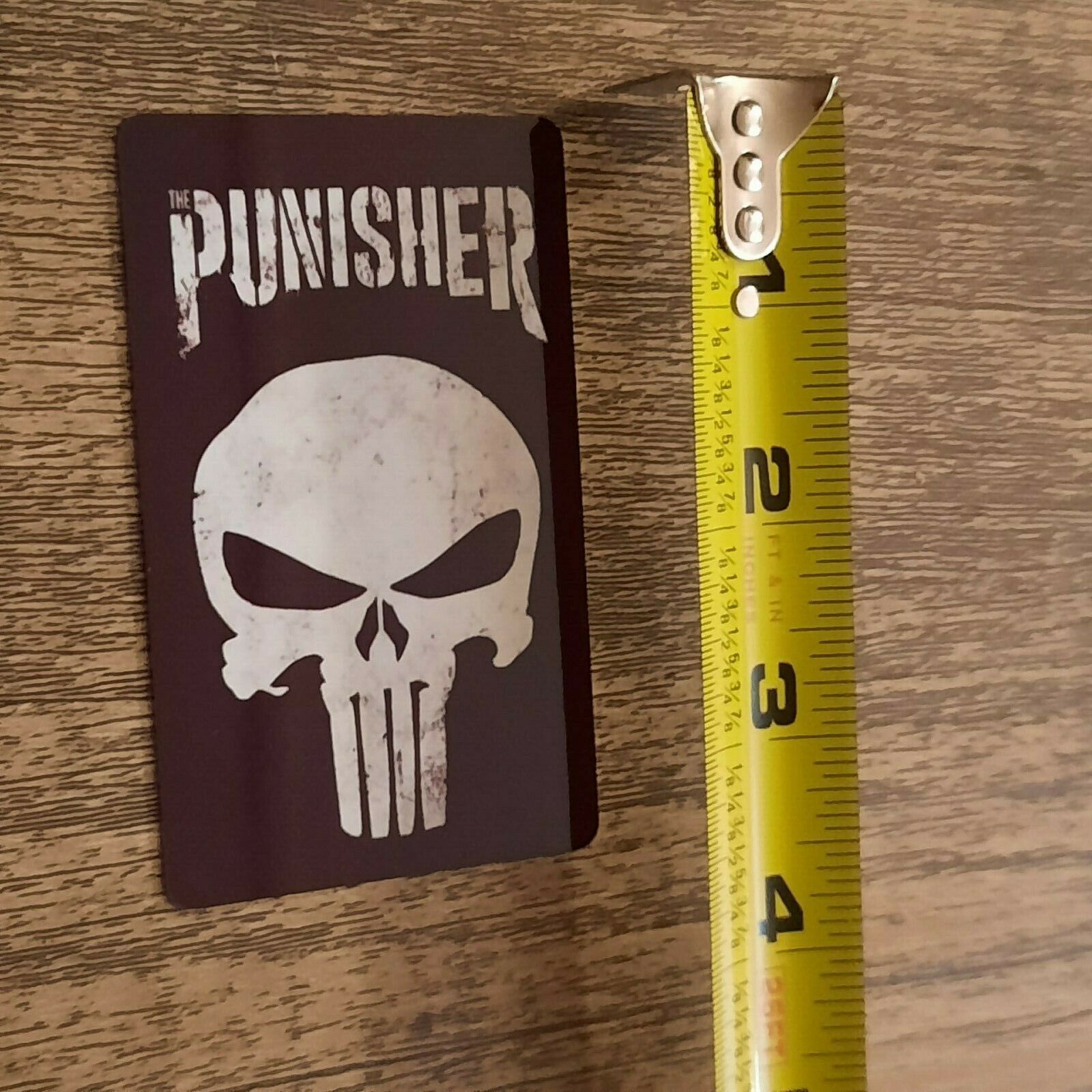 Punisher Marvel Comics Logo 3-3/8 x 2-1/8 Metal Fridge Toolbox Magnet