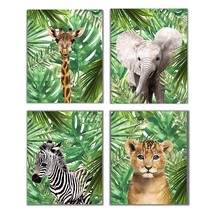 Designs By Inc. Jungle Safari Baby Animals Nursery Decor Art | Set Of  - $29.99
