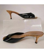Charles By Charles David Womens Sandal Slim Heels Shoes Black Slip On 8.5 - $23.04