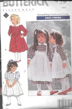 Vtg Butterick #4404 by Eileen West, Children's  Dress w/ Pinafore - Sizes 1-3 - $6.93