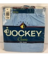 2 Vintage Jockey Big Man Full Cut Boxers Mens Size 60 (2 Pack) Blue USA ... - $14.84