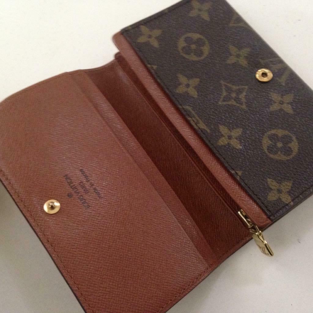 Louis Vuitton, Brown MonoTresor BiFold Zip Wallet 5.5in x 4in (CA1906