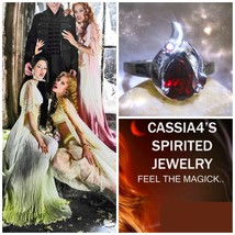 Haunted RING 3 VAMPIRE SISTERS BEAUTIFUL ENCHANTING RARE VESSEL MAGICK Cassia4  - $110.00