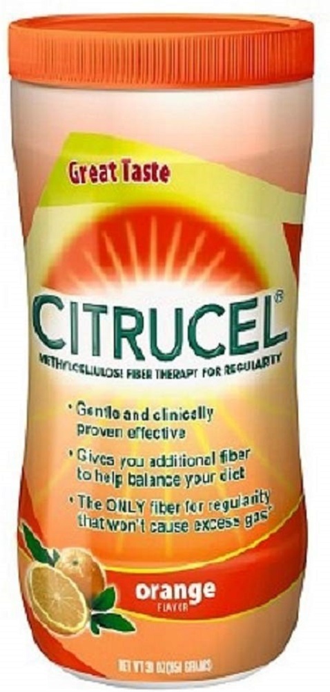 Citrucel - Fiber Supplement - Orange Powder - 30 oz. 2 Gram Strength