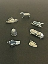 2008 Monopoly Game Pieces / Parts: 7 Metal Tokens Replacement Lot Hasbro... - $7.87