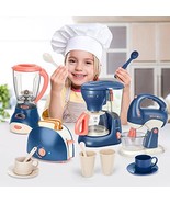 Toy Kitchen Appliances Set Play Kitchen Pretend for Kids Relistic with S... - $54.44