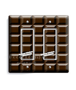 RIch dark brown chocolate color bar cubes double GFCI light switch wall ... - $11.99