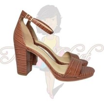Chinese Laundry Women&#39;s Brown Open Toe Ankle Buckle Slip-On Heels Sz 10M - £19.69 GBP