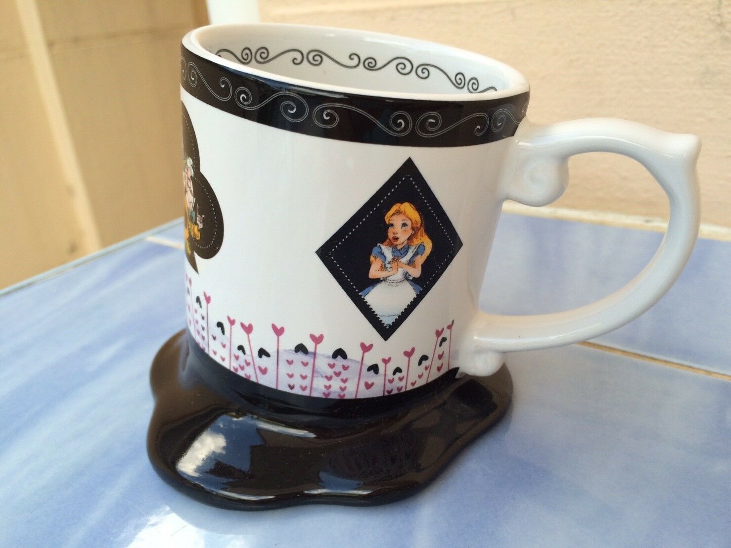 disney alice in wonderland teacup mug set of 4