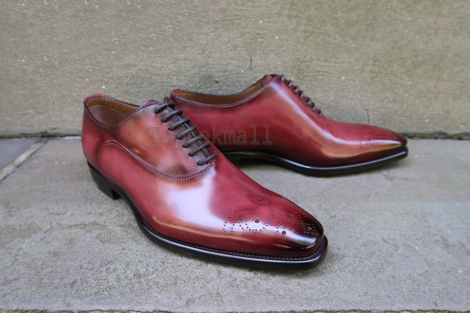 Handmade Men's Leather New two tone oxfords custom premium quality shoes-460