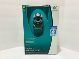 Logitech Webcam C250 Gray Black New - $18.76