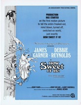 How Sweet It Is ORIGINAL Vintage 1967 9x12 Industry Ad James Garner D Re... - $19.79