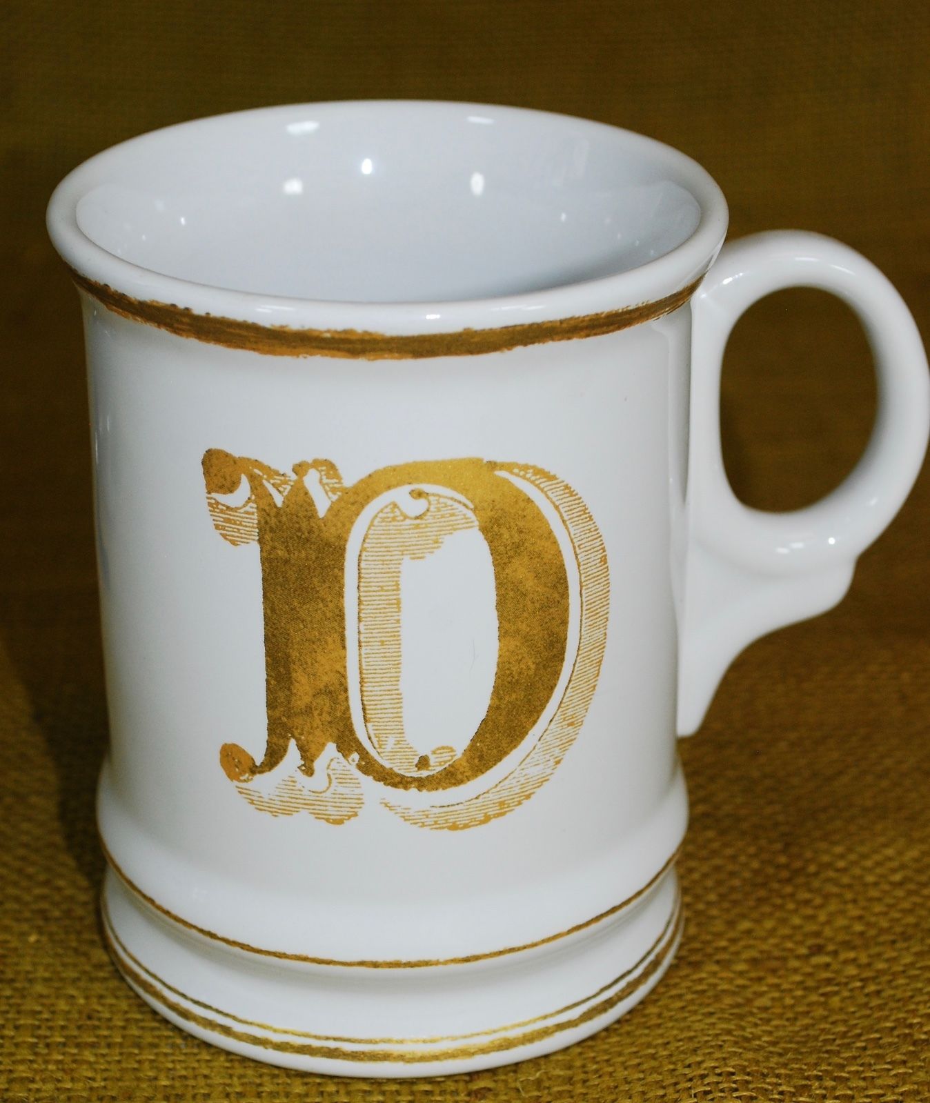 WilliamsSonoma Monogram Initial Letter D Coffee Mug