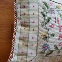 Needlepoint Pillow, It Takes a Long Time to Grow an Old Friend, 123 Creations image 3