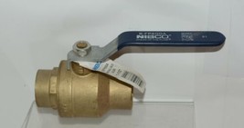 Nibco SFP600A Full Port Brass Ball Valve Solder Ends 1-1/2 Inches image 1