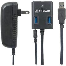 Manhattan 162302 SuperSpeed USB 3.0 Hub with AC Adapter - $58.58