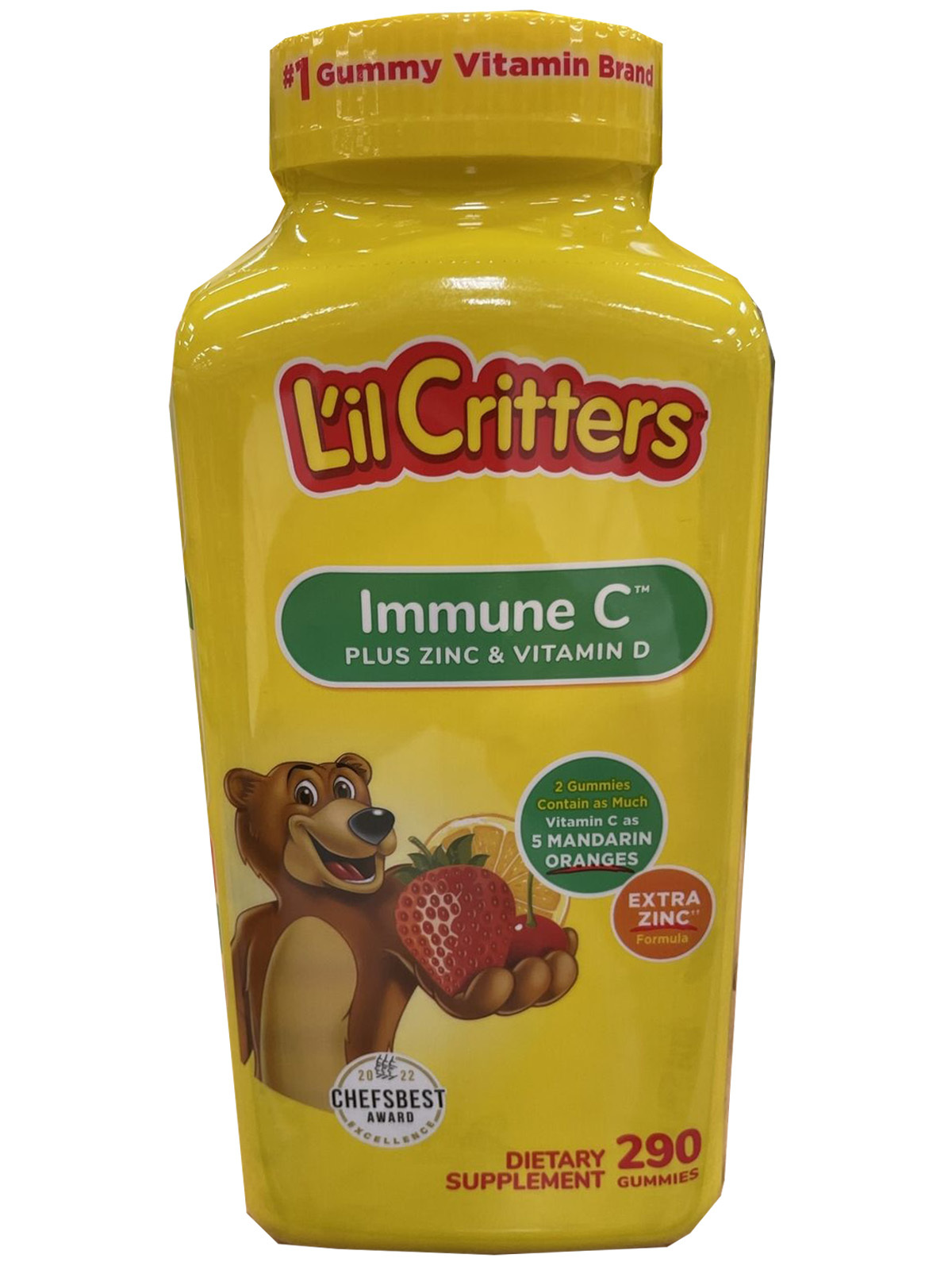 Primary image for  Lil Critters Calcium Gummy Bears Calcium + D3 Bone Support 250 Ct 