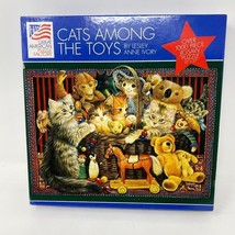 1000 Piece jigsaw Puzzle Cats among Toys art by Lesley Anne - $11.88