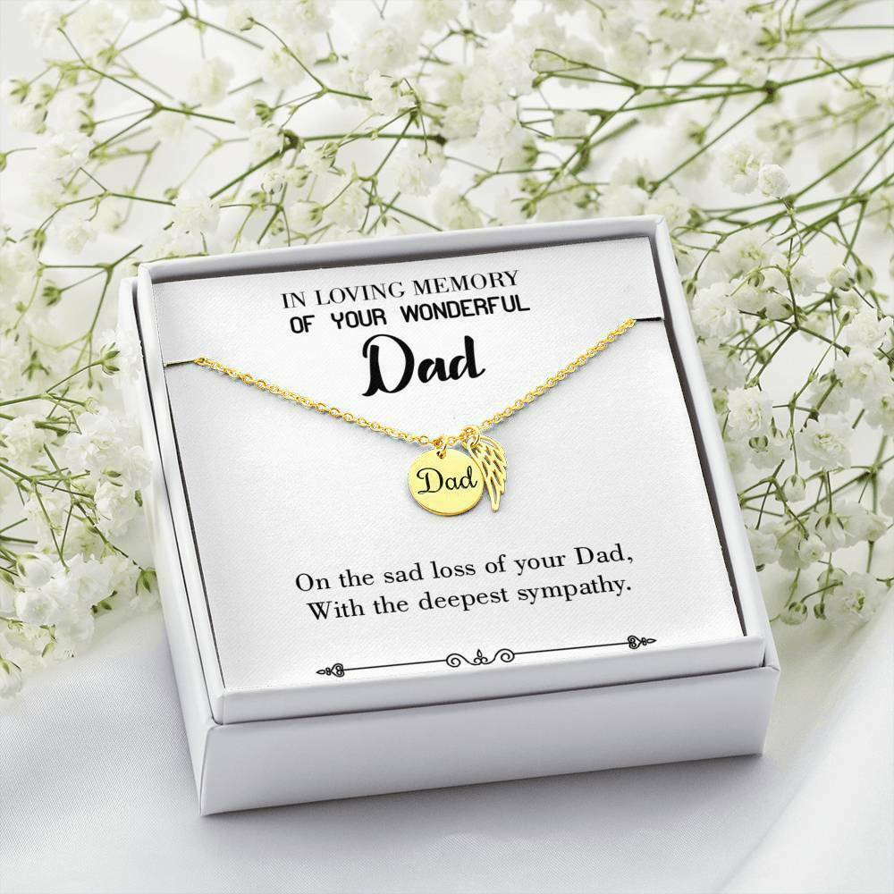 Deepest Sympathy Loss of a Dad, Sympathy Jewelry Gifts