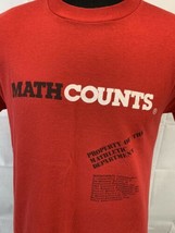 Vintage Math Counts T Shirt Single Stitch Screen Stars 80s 90s USA Promo... - $34.00